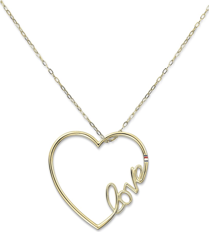 Tommy Hilfiger Dlouhý ocelový náhrdelník se srdcem 2700908