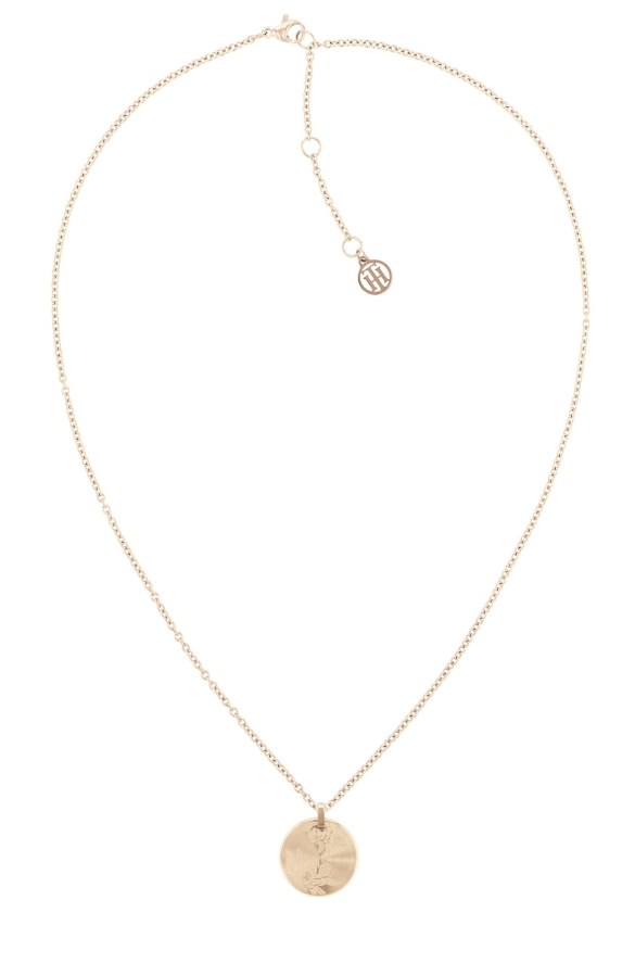 Tommy Hilfiger Elegantní bronzový náhrdelník s přívěskem 2780591