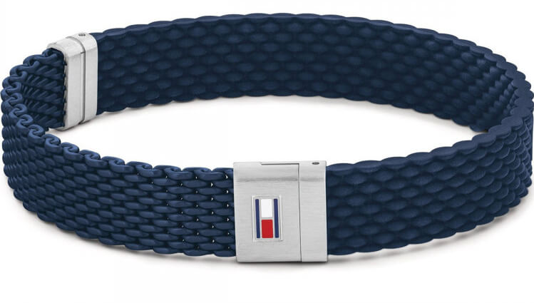Tommy Hilfiger Elegantní modrý náramek pro muže TH2790239S - Náramky Pevné náramky