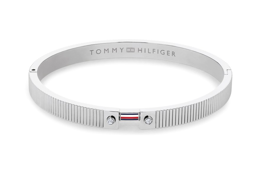 Tommy Hilfiger Fashion pevný náramek s&nbsp;krystaly Stripes 2781047 - Náramky Pevné náramky