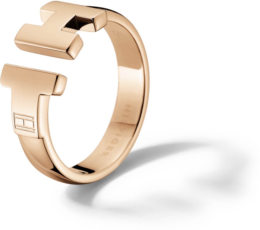 Tommy Hilfiger Luxusní bronzový prsten z oceli TH2700862 54 mm