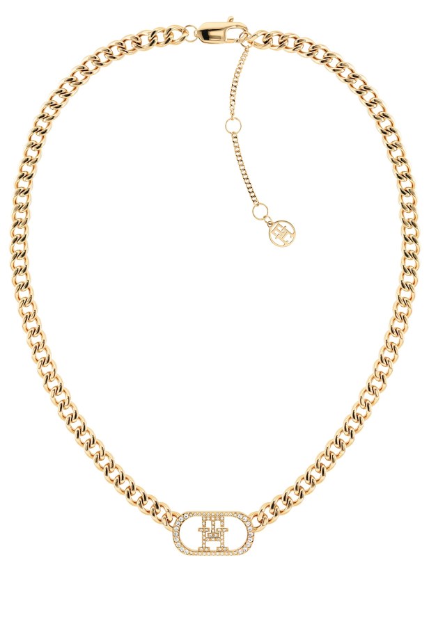 Tommy Hilfiger Luxusní pozlacený náhrdelník Monogram 2780894