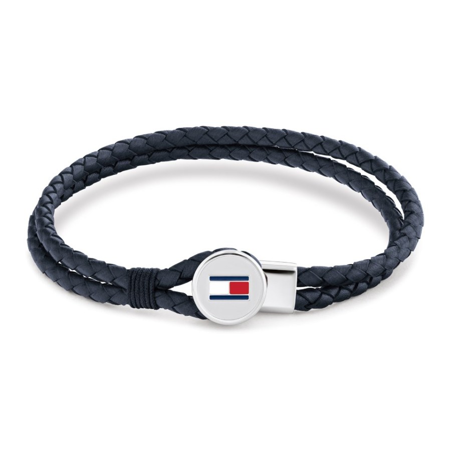 Tommy Hilfiger Moderní kožený náramek v modré barvě 2790656 Tommy Hilfiger Moderní kožený náramek v modré barvě 2790656 - Náramky Kožené náramky
