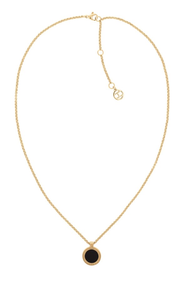Tommy Hilfiger Moderní pozlacený náhrdelník s přívěskem Iconic Circle 2780656 - Náhrdelníky