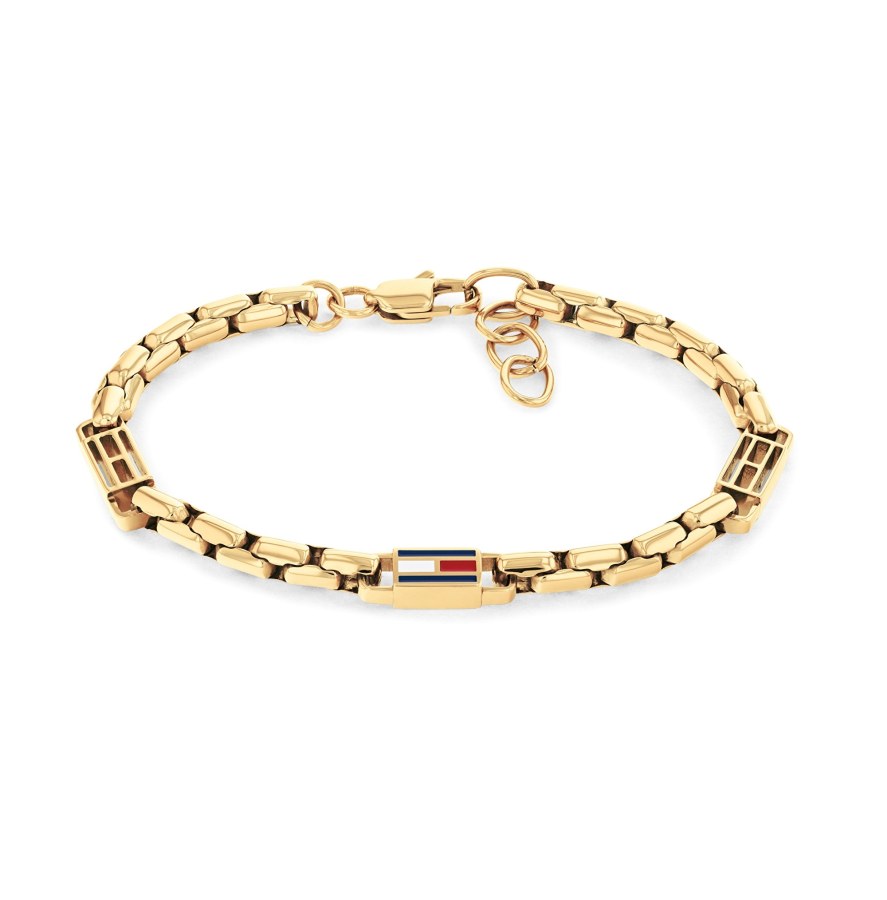 Tommy Hilfiger Moderní pozlacený náramek 3D Flag Metal 2790675 - Náramky Řetízkové náramky