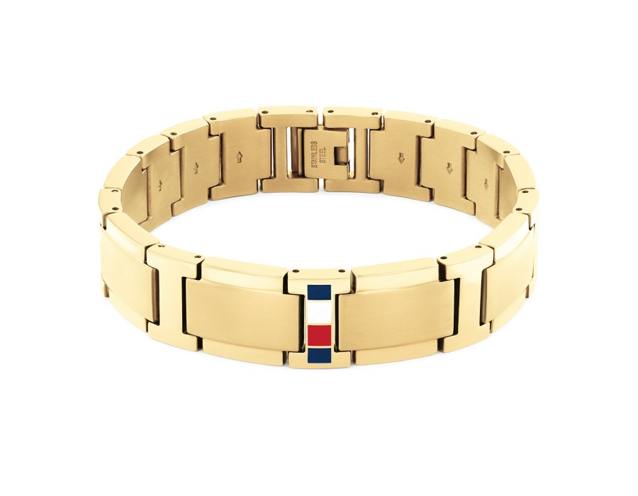 Tommy Hilfiger Pozlacený módní náramek z oceli Jameson 2790658 - Náramky Řetízkové náramky