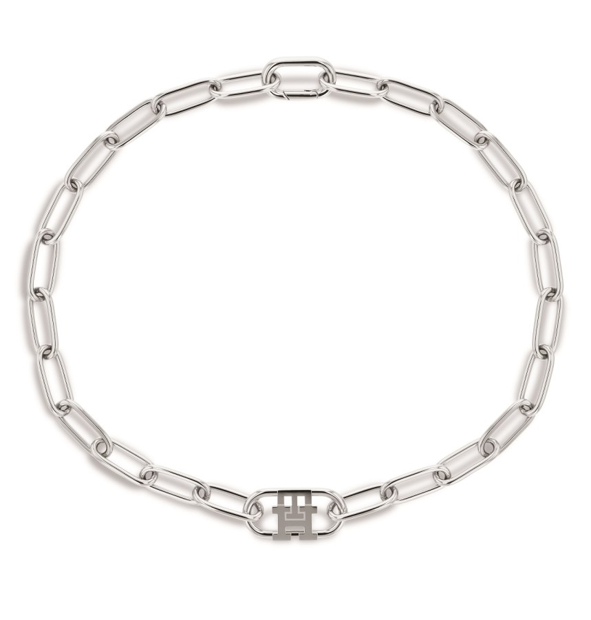 Tommy Hilfiger Módní ocelový náhrdelník Monogram 2780726