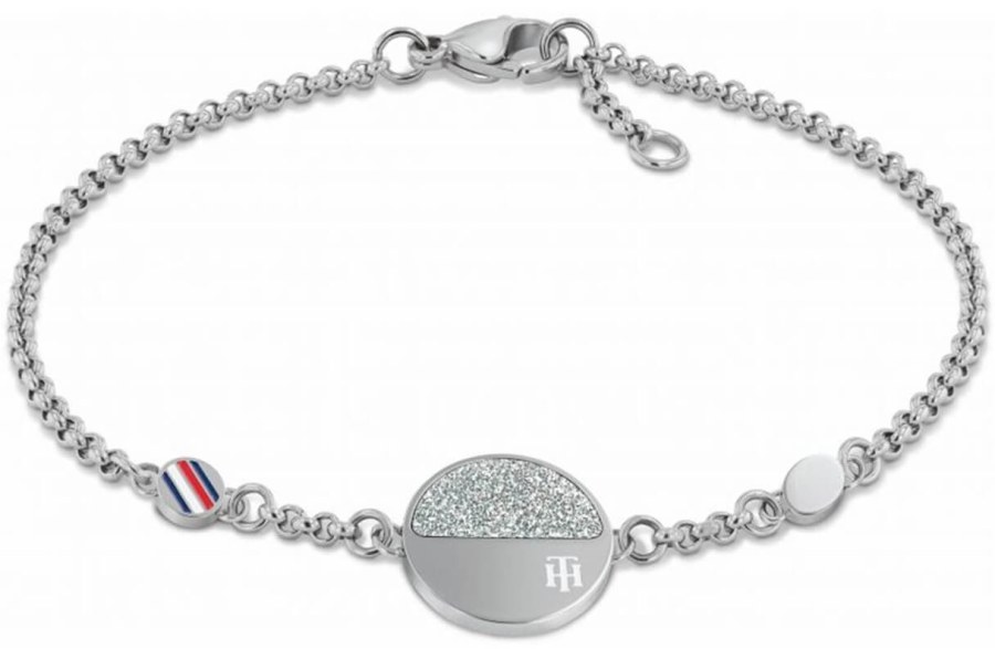 Tommy Hilfiger Nadčasový ocelový náramek s ozdobou 2780460 Tommy Hilfiger Nadčasový ocelový náramek s ozdobou 2780460 - Náramky Náramky s přívěsky