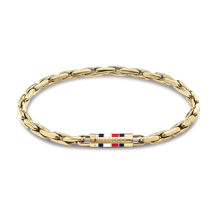Tommy Hilfiger Originální pozlacený náramek Men`s Chain 2790748 17,5 cm