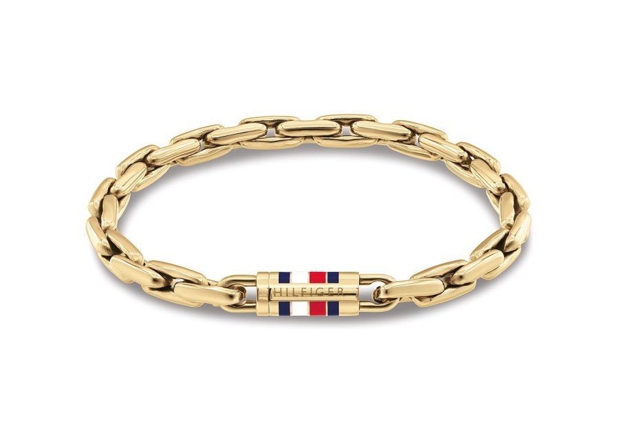 Tommy Hilfiger Pánský pozlacený náramek Men`s Chain 2790750 - Náramky Řetízkové náramky