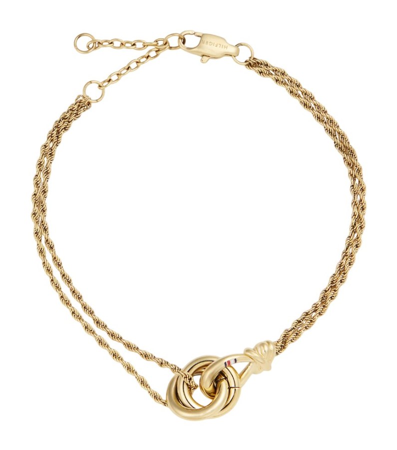 Tommy Hilfiger Pozlacený ocelový náramek pro ženy Nautical Knot 2780991 - Náramky Řetízkové náramky