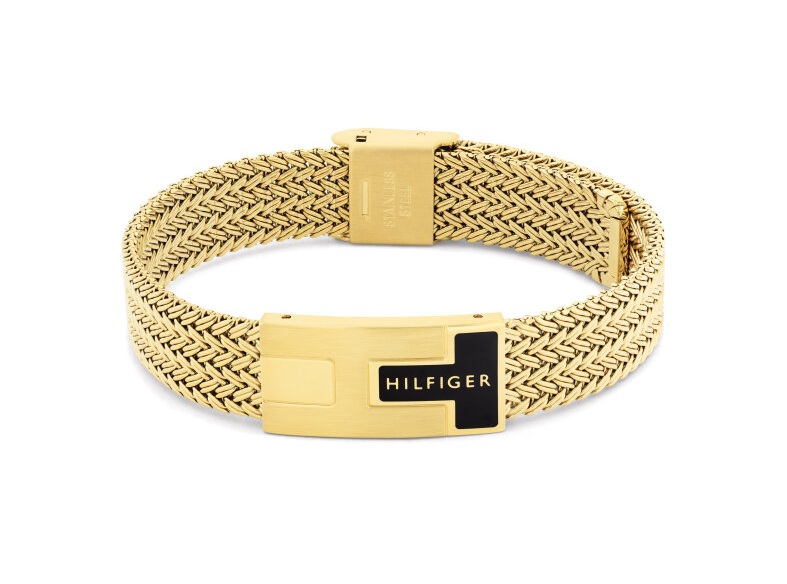 Tommy Hilfiger Pozlacený pánský náramek Nautical Mesh 2790706