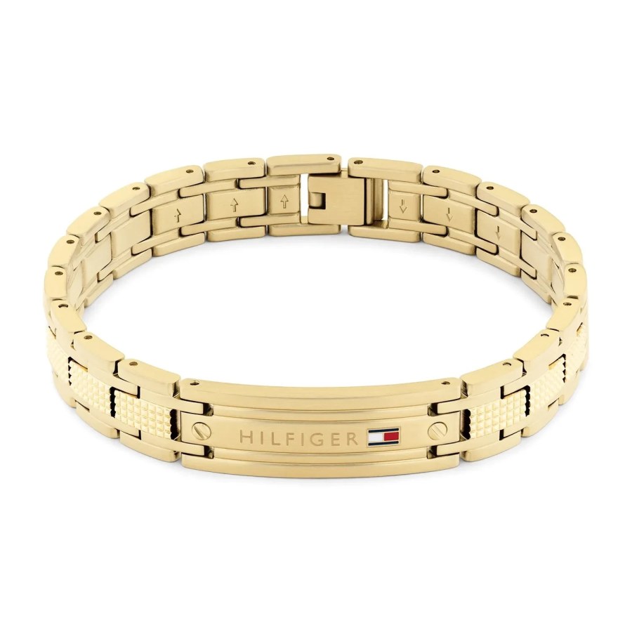 Tommy Hilfiger Pozlacený pánský náramek TH-Oxford 2790733