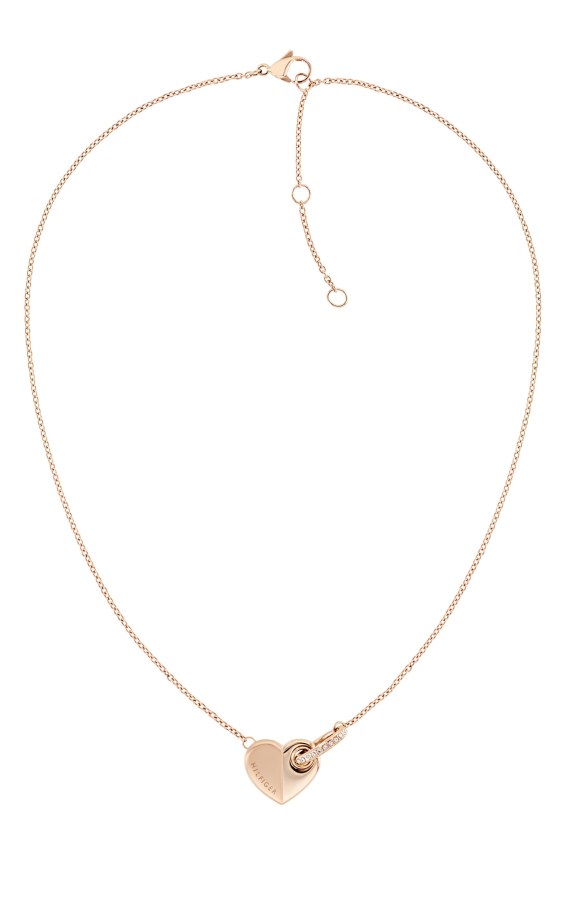 Tommy Hilfiger Slušivý bronzový náhrdelník se srdíčkem 2780879 - Náhrdelníky