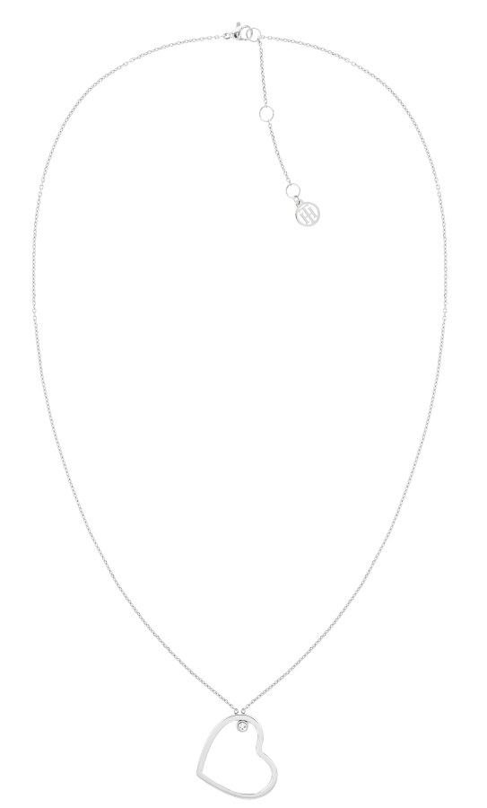 Tommy Hilfiger Slušivý ocelový náhrdelník se srdíčkem Minimal Hearts 2780756 - Náhrdelníky