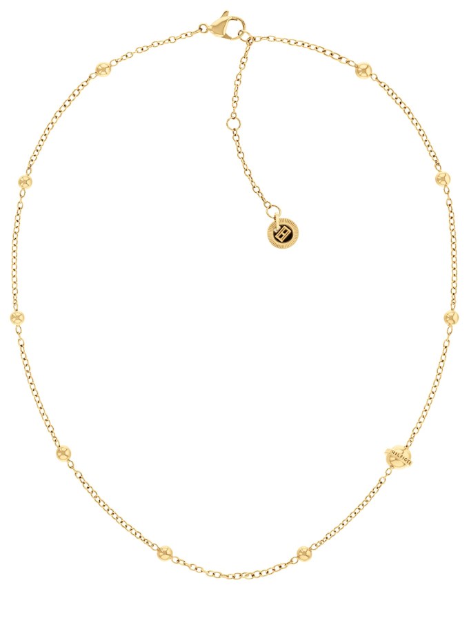 Tommy Hilfiger Slušivý pozlacený náhrdelník pro ženy Metallic Orb 2780817 - Náhrdelníky