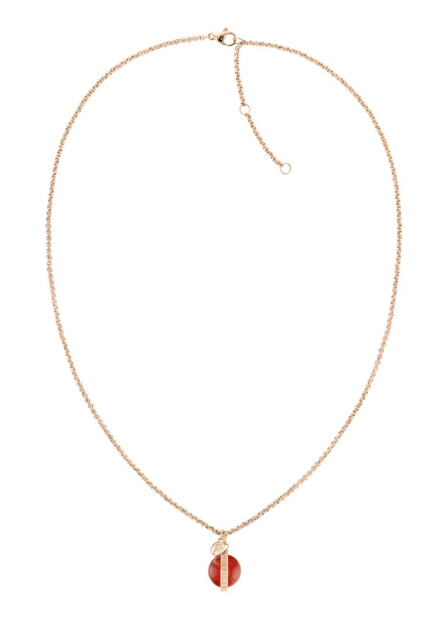 Tommy Hilfiger Stylový bronzový náhrdelník s karneolem 2780763 - Náhrdelníky