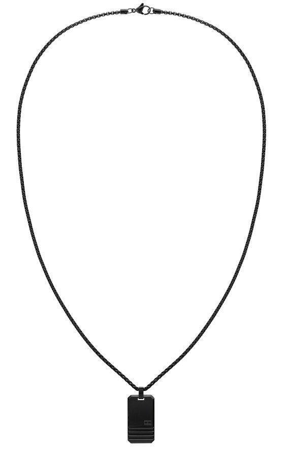 Tommy Hilfiger Stylový černý náhrdelník 2790488