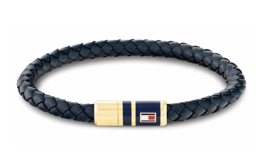 Tommy Hilfiger Stylový náramek z tmavě modré kůže 2790640S - Náramky Kožené náramky