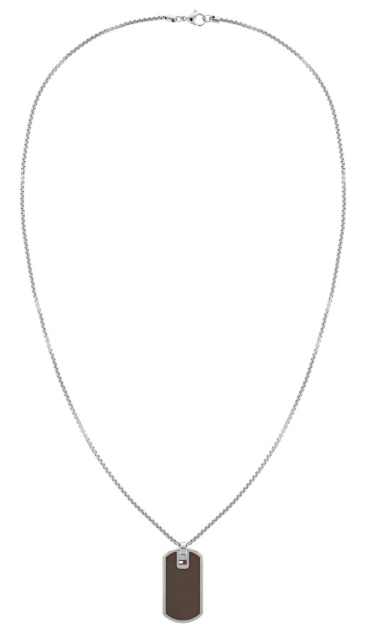 Tommy Hilfiger Stylový ocelový náhrdelník s vojenskou známkou 2790431