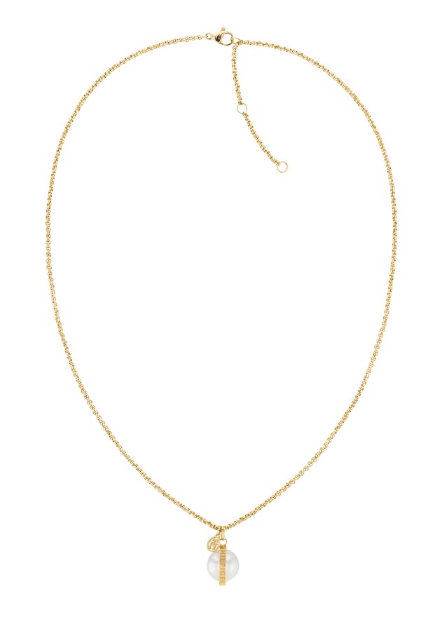Tommy Hilfiger Stylový pozlacený náhrdelník s perlou 2780762 - Náhrdelníky