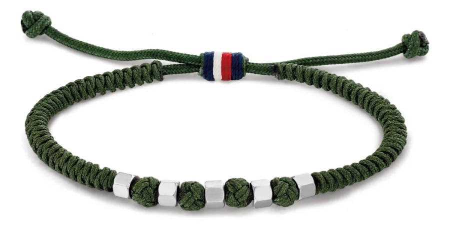 Tommy Hilfiger Zelený šňurkový náramek 2790680 - Náramky Textilní náramky