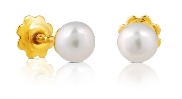 Tous Elegantní náušnice ze zlata s pravou perlou 411000310 - Náušnice Pecky