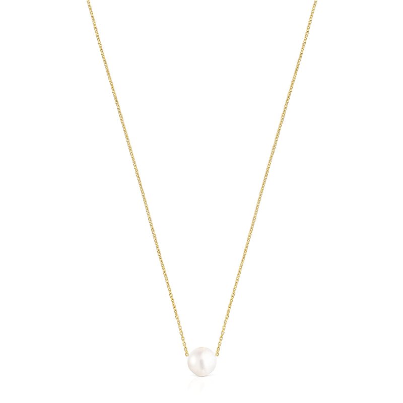 Tous Elegantní pozlacený náhrdelník s perlou Gloss 111232560 - Náhrdelníky