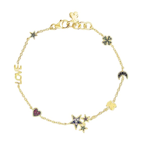 Tous Pozlacený náramek se symboly Teddy Bear 1003417000