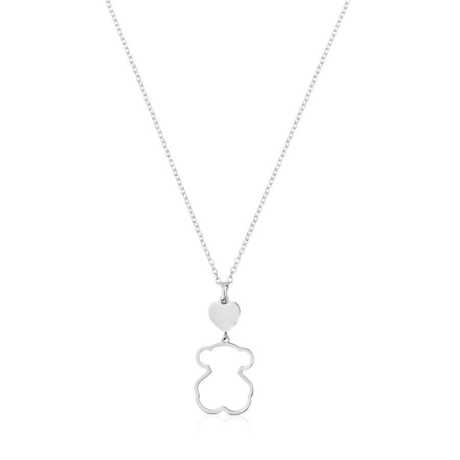 Tous Půvabný stříbrný náhrdelník New Silueta 1000118300 (řetízek, přívěsek) - Náhrdelníky