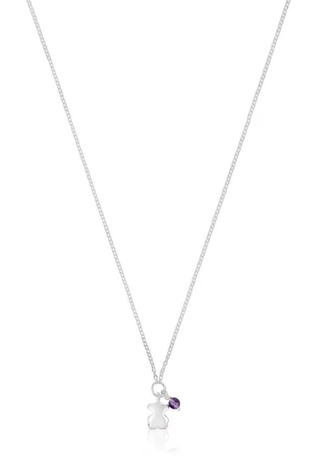 Tous Stříbrný náhrdelník s ametystem Bold Motif 1003874700 - Náhrdelníky