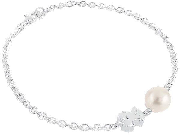 Tous Stříbrný náramek s perlou a medvídkem Sweet Dolls 215911520 - Náramky Náramky se symboly