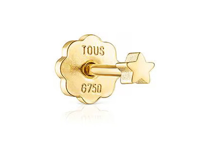 Tous Zlatá piercingová náušnice s hvězdičkou Basics 1003707000 - Piercingy