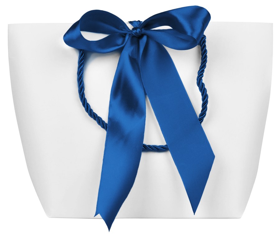 Troli Dárková taška s modrou stuhou M - Dárkové krabičky na šperky Taštičky na šperky