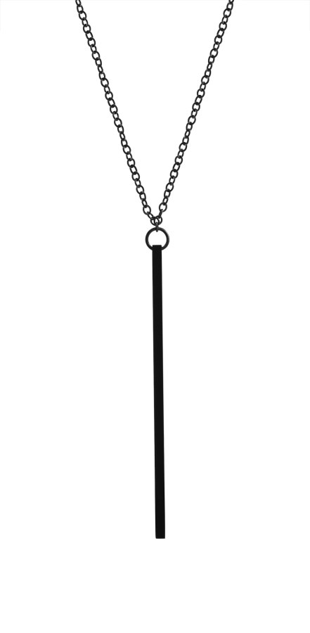 Troli Dlouhý černý náhrdelník s přívěskem - Náhrdelníky