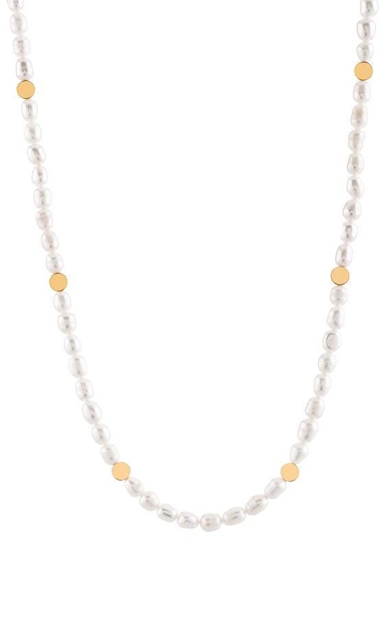 Troli Elegantní náhrdelník s pravými perlami VAAXP1319G - Náhrdelníky