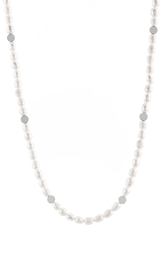 Troli Elegantní náhrdelník s pravými perlami VAAXP1319S - Náhrdelníky