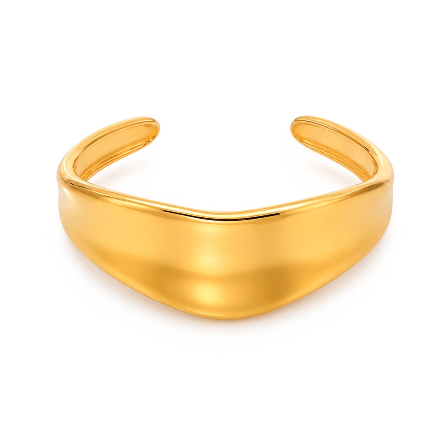 Troli Fashion pevný náramek z&nbsp;pozlacené oceli Gold - Náramky Pevné náramky