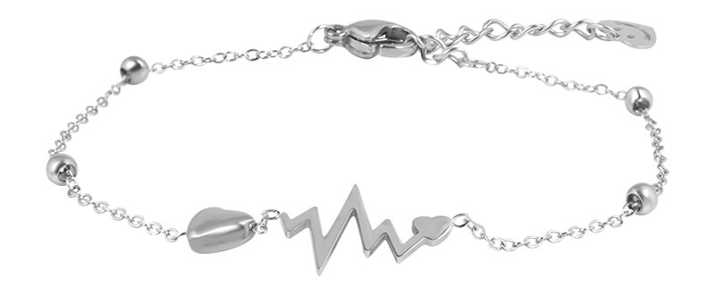 Troli Jemný ocelový náramek Heartbeat VGS1103S - Náramky Řetízkové náramky
