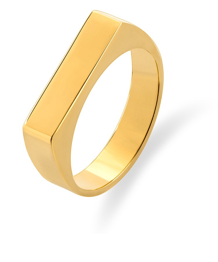 Troli Nadčasový pozlacený prsten VABQJR017G 59 mm - Prsteny Prsteny bez kamínku