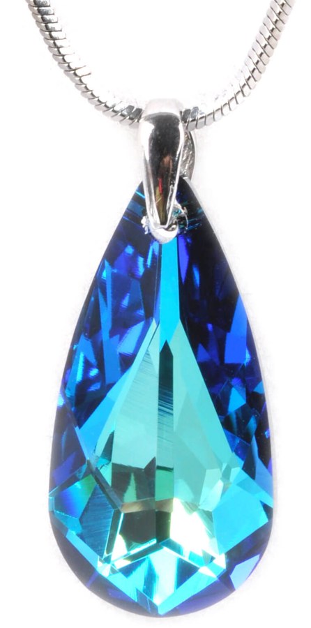 Levien Něžný náhrdelník Drop Bermuda Blue - Náhrdelníky