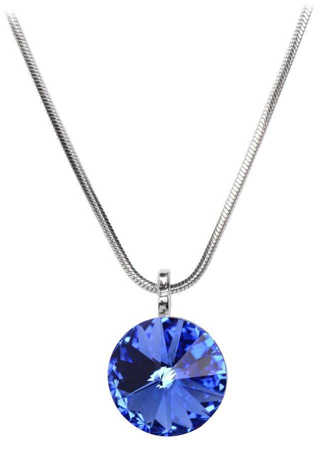 Levien Elegantní náhrdelník Rivoli Sapphire - Náhrdelníky