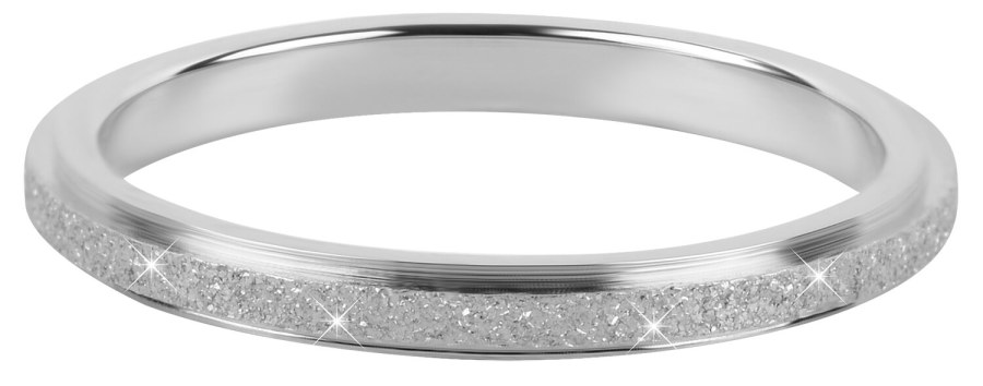 Troli Ocelový třpytivý prsten KR-01 Silver 54 mm - Prsteny Prsteny bez kamínku