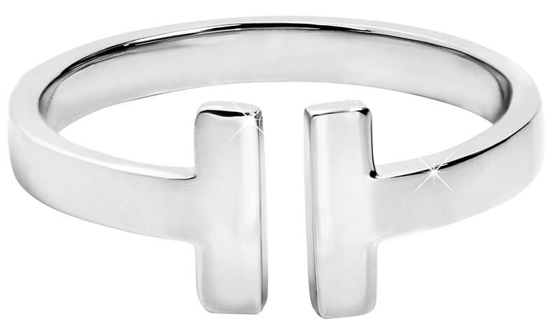 Troli Otevřený ocelový prsten pro ženy 52 mm - Prsteny Prsteny bez kamínku