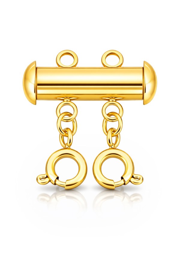 Troli Pozlacená oddělovací spona na 2 řetízky a&nbsp;náramky - Náhrdelníky