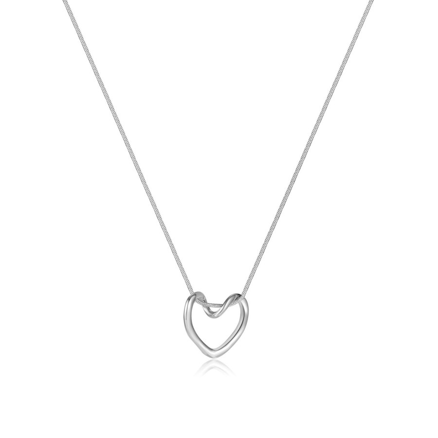 Troli Romantický náhrdelník z&nbsp;oceli se srdíčkem - Náhrdelníky