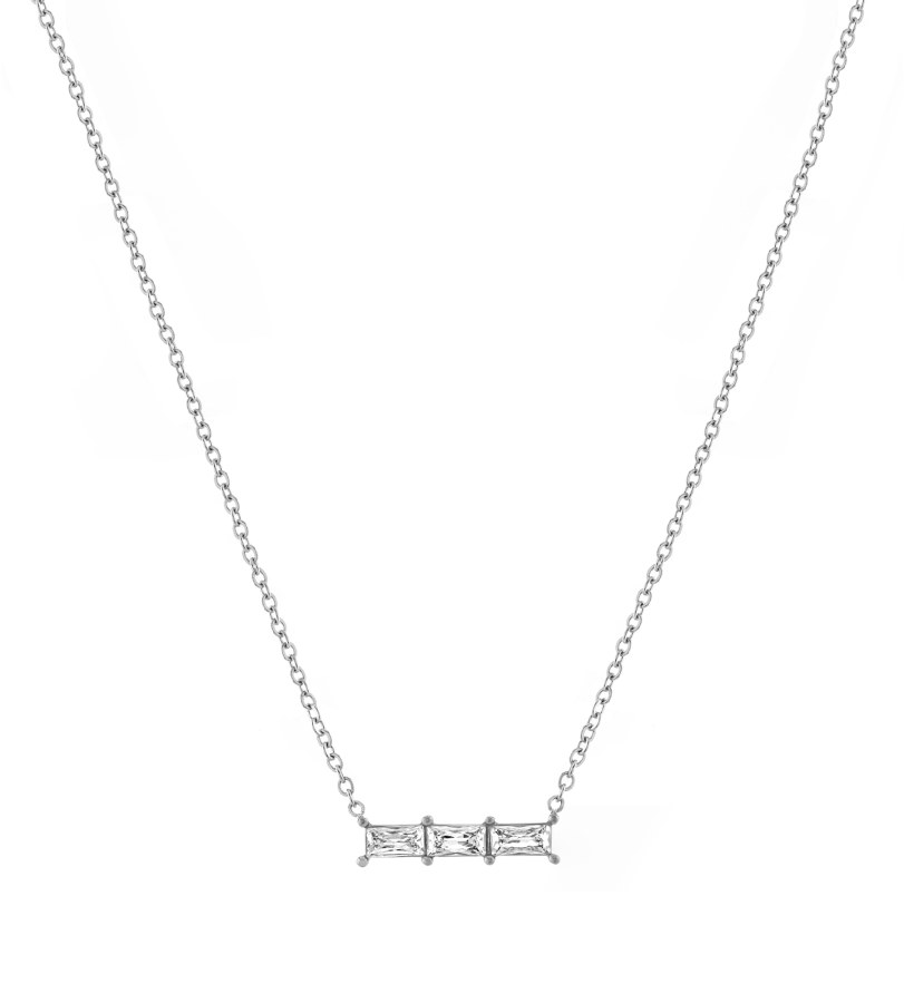 Troli Třpytivý náhrdelník se zirkony VAAJDN21166S-WT - Náhrdelníky