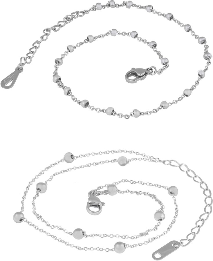 Troli Zvýhodněná sada ocelových náramků (náramek na zápěstí, náramek na nohu) - Sety šperků Zvýhodněné sety šperků