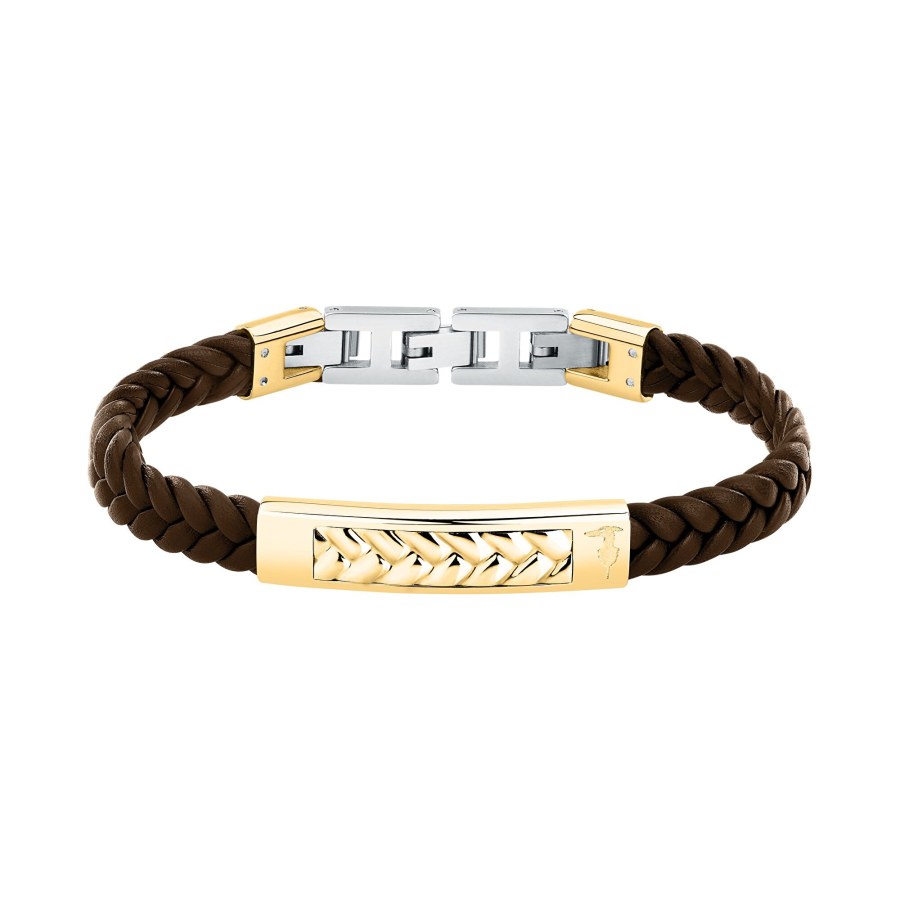 Trussardi Bicolor kožený náramek pro muže T-Leather TJAXZ20 - Náramky Kožené náramky