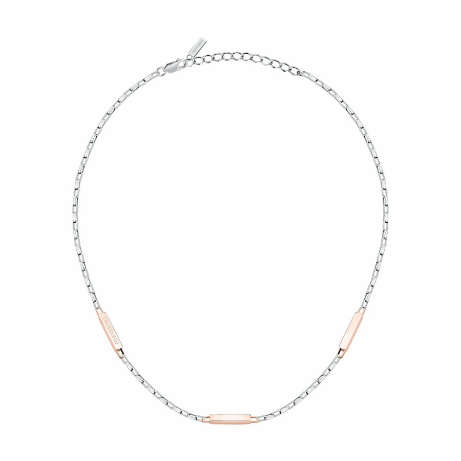 Trussardi Bicolor pánský náhrdelník z&nbsp;oceli T-Steel TJAXV29 - Náhrdelníky